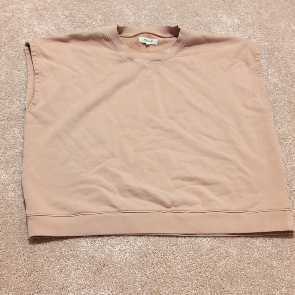 Madewell sleeveless sweatshirt